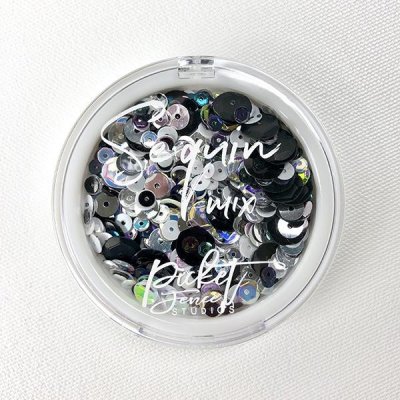 Black Russian Sequin Mix (SQ-103) from Picket fence studios