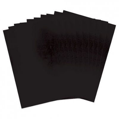 BLACK Shrink Plastic 8 1/4x11 3/4 Inch (10pcs) - 10 st svarta krympplastark från Sizzix