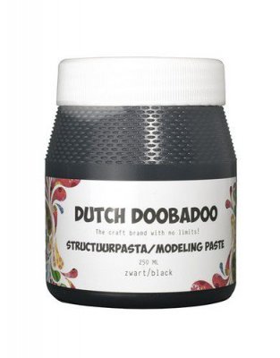 Black smooth structure paste - Texturpasta från Dutch Doobadoo 250 ml
