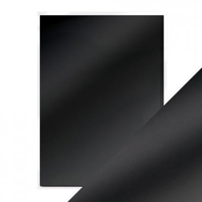 5 black velvet mirror card (craft perfect) - 5 svarta spegelpapper från Tonic Studios A4