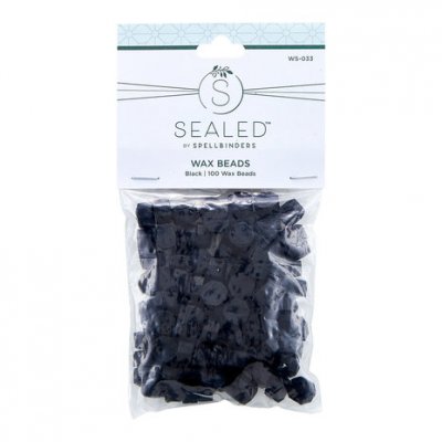 Black Wax Beads (100pcs) - Svarta sigillvaxpärlor från Spellbinders