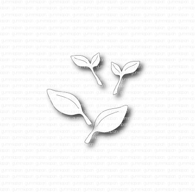 Bladskott (small leaves die set) - Stansmallar från Gummiapan ca 10x15 mm, 8x20 mm