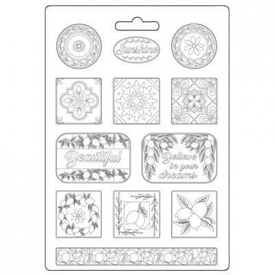 Blue Dream Soft Mould A4 Plates from Stamperia