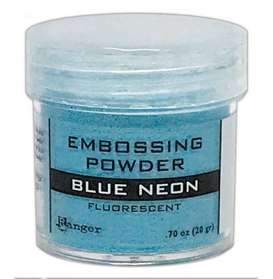 Blue neon fluorescent embossing powder from Ranger 20 g