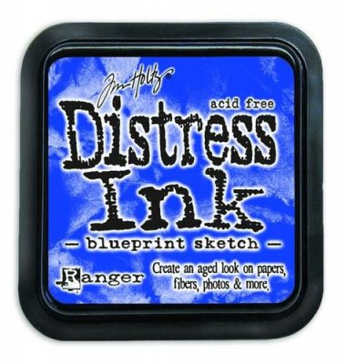 Blueprint sketch distress ink from Tim Holtz Ranger ink