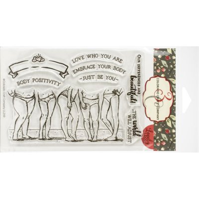 FÖRBESTÄLLNING - Body positivity lovely legs clear stamp set - Stämpelset med bara ben från Colorado Craft Company 10*15 cm