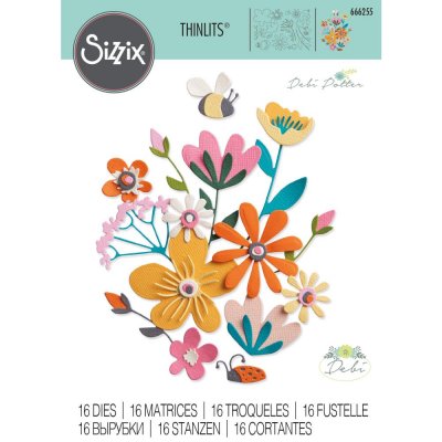 FABULOUS BOLD FLORA flower die set - Blomstansmallar från Sizzix