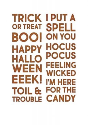 Bold text Halloween thinlits die set from Tim Holtz Sizzix