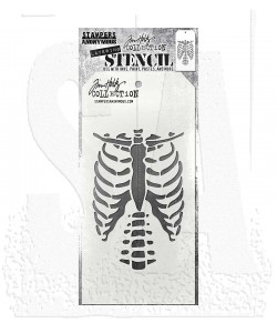 BONES SKELETON stencil from Tim Holtz Stamper's Anonymous