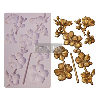 Botanical Blossoms 5x8 Inch Mould from Prima Marketing 12,5x20 cm