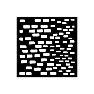 BRICKS PATTERN stencil - Schablon med tegelstensmönster från Stamperia 12x12 cm