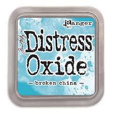 broken china, distress oxide ink, tim holtz