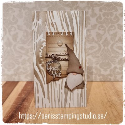 GOD JUL CIRKELstämpel från Gummiapan 4,7 cm i diameter