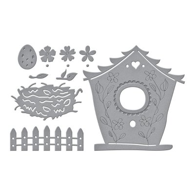 Build a Spring Birdhouse Etched Die set (S4-1105) from Vicky Papaioannou Spellbinders