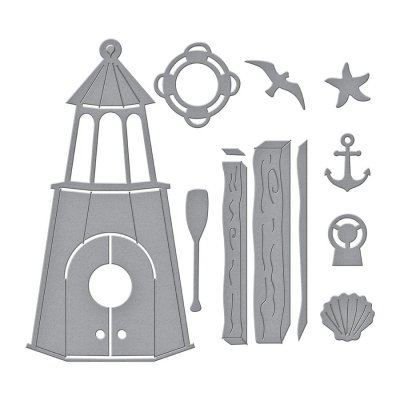 Build a SUMMER Birdhouse Etched Die set - Stansmallar från Vicky Papaioannou Spellbinders