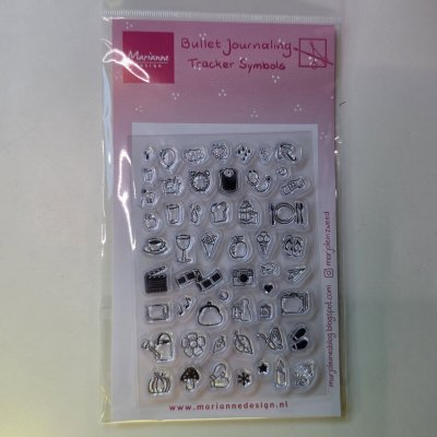BULLET JOURNAL TRACKER SYMBOL clear stamp set from Marianne Design