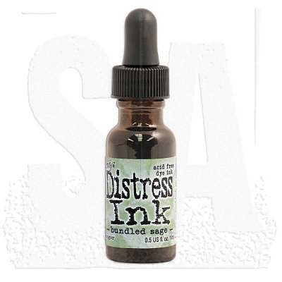 Bundled sage green distress reinker - Grönt påfyllningsbläck från Tim Holtz Ranger ink 14 ml