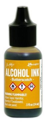 Butterscotch alcohol ink - Alkoholbläck från Tim Holtz / Ranger ink 14 ml