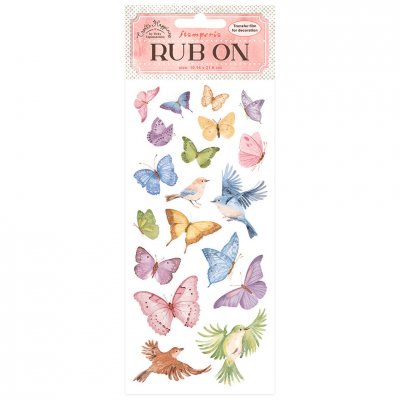 BUTTERFLIES Create Happiness Welcome Home Rub-On 4x8,5 from Vicky Papaioannou Stamperia