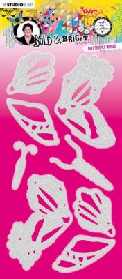 Butterfly wings Bold & Bright nr.132 die set - Stansmallar med vingar från Art by Marlene Studio Light 11x21 cm