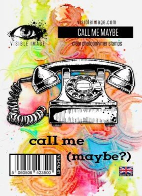 CALL ME MAYBE telephone clear stamp set from Visible image A7