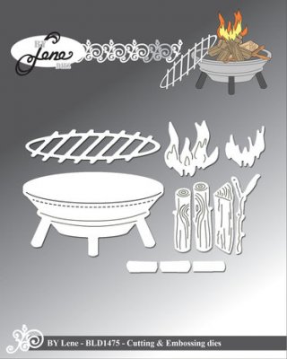 Campfire Cutting & Embossing Die from By Lene