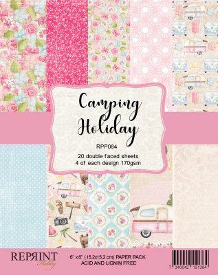 Camping Holiday Collection 6x6 paper pack from Reprint 15x15 cm