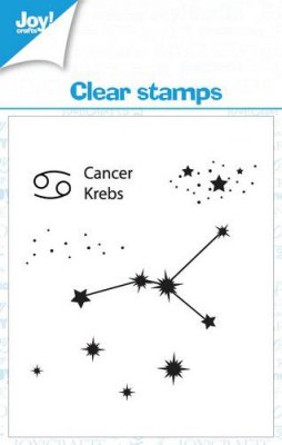 CANCER star sign clear stamp set from Joy Crafts 7x7 cm