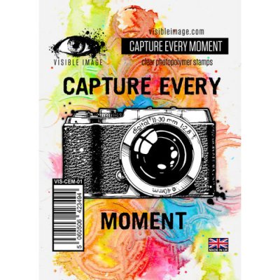 CAPTURE EVERY MOMENT camera clear stamp set from Visible image A7