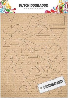 Cardboard art arrows A5 - Wellpapp-pilar från Dutch Doobadoo