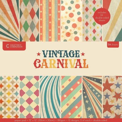 CARNIVAL paper pad 12x12 from Crafter's Companion 30x30 cm