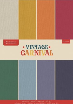 CARNIVAL LUXURY LINEN CARDSTOCK from Crafter's Companion A4