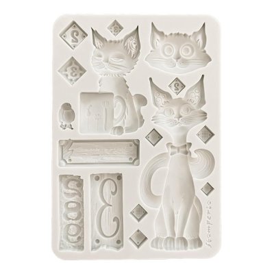 Furry Friends A5 Silicon Mould Cats from Stamperia