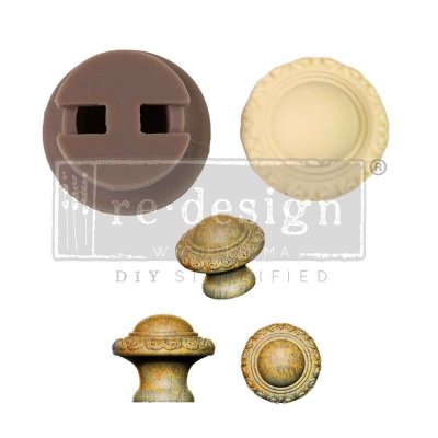 Cece Luxe Ornate 1.5x1.3 Inch Knob Mould from Prima marketing inc