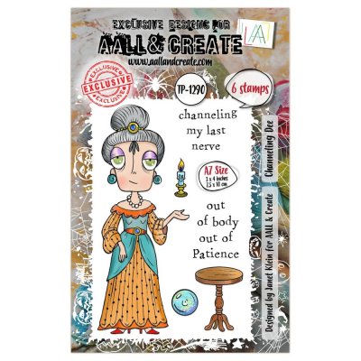 CHANNELLING DEE fortune teller clear stamp set from AALL & Create A7
