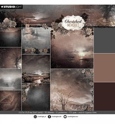 CHERISHED MEMORIES paper pack 8x8 from Studio Light 20x20 cm