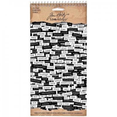 chit chat stickers, tim holtz, stickers, ord, citat,