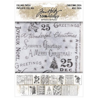 CHRISTMAS 2024 COLLAGE PAPER from Tim Holtz Idea-ology