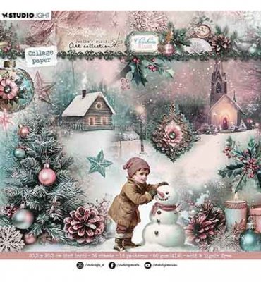 CHRISTMAS BLUSH paper pad - Juliga mönsterpapper från Studio Light