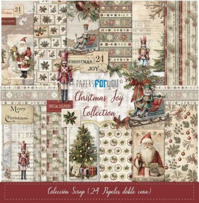 CHRISTMAS JOY PAPER PAD 6x6 from Papers for you 15x15 cm