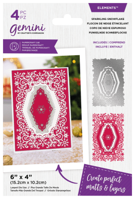 Christmas Nesting Sparkling Snowflakes Elements Dies - Snöflingeramstansmallar från Crafter's Companion