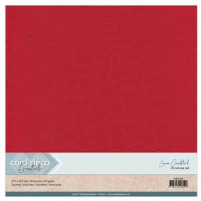 CHRISTMAS RED cardstock from Card Deco 30x30 cm