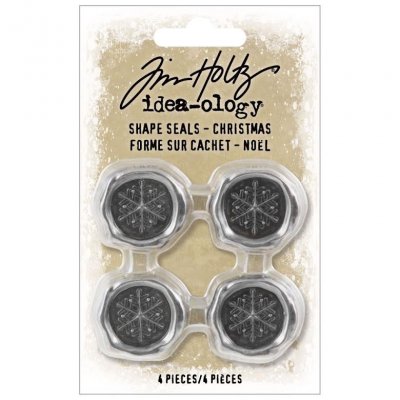 CHRISTMAS METAL SHAPE SEALS snowflake from Tim Holtz Idea-ology