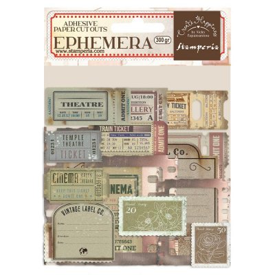 CHRISTMAS LETTERS Create Happiness Cardstock Ephemera Adhesive Paper Cut Outs - Dekorationer från Vicky Papaioannou Stamperia