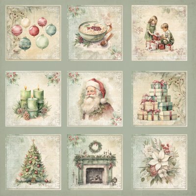 CHRISTMAS TIME die cut paper from Reprint 30x30 cm