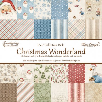 CHRISTMAS WONDERLAND paper pack 6x6 from Maja Design 15x15 cm