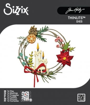 FESTIVE WREATH die set - Julkransstansmallar från Tim Holtz Sizzix