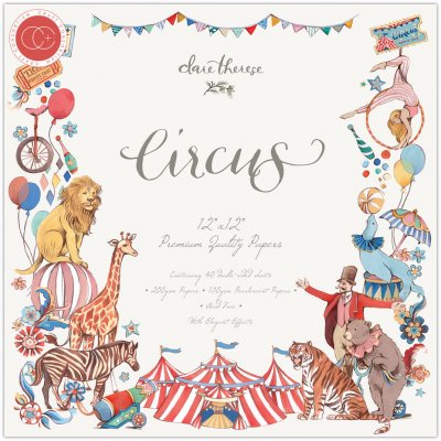 Circus 12x12 Inch Paper Pad from Craft Consortium 30x30 cm