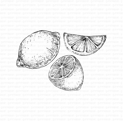 Citroner stämpelset från Gummiapan