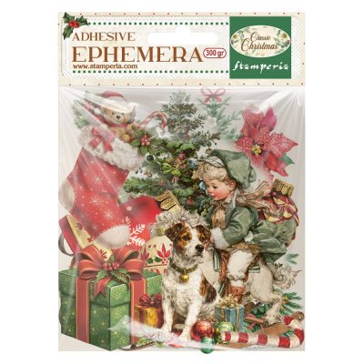 CLASSIC CHRISTMAS ephemera - Utstansade juldekorationer från Stamperia